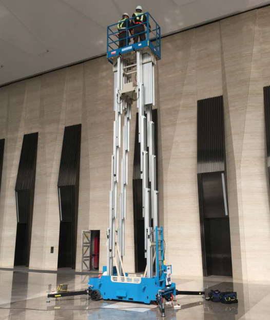 福建手推铝合金桅柱式高空作业平台